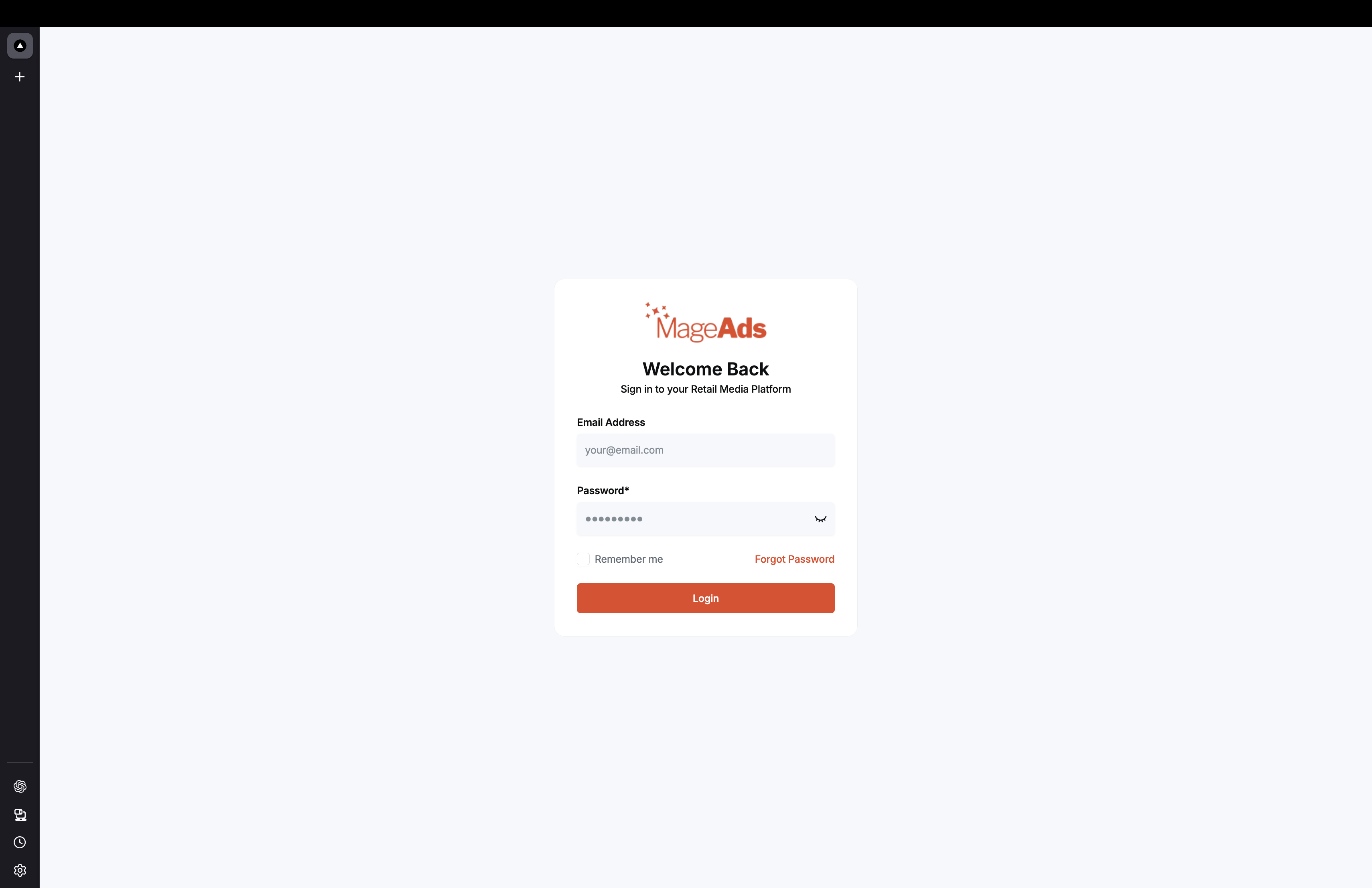 Login Screen