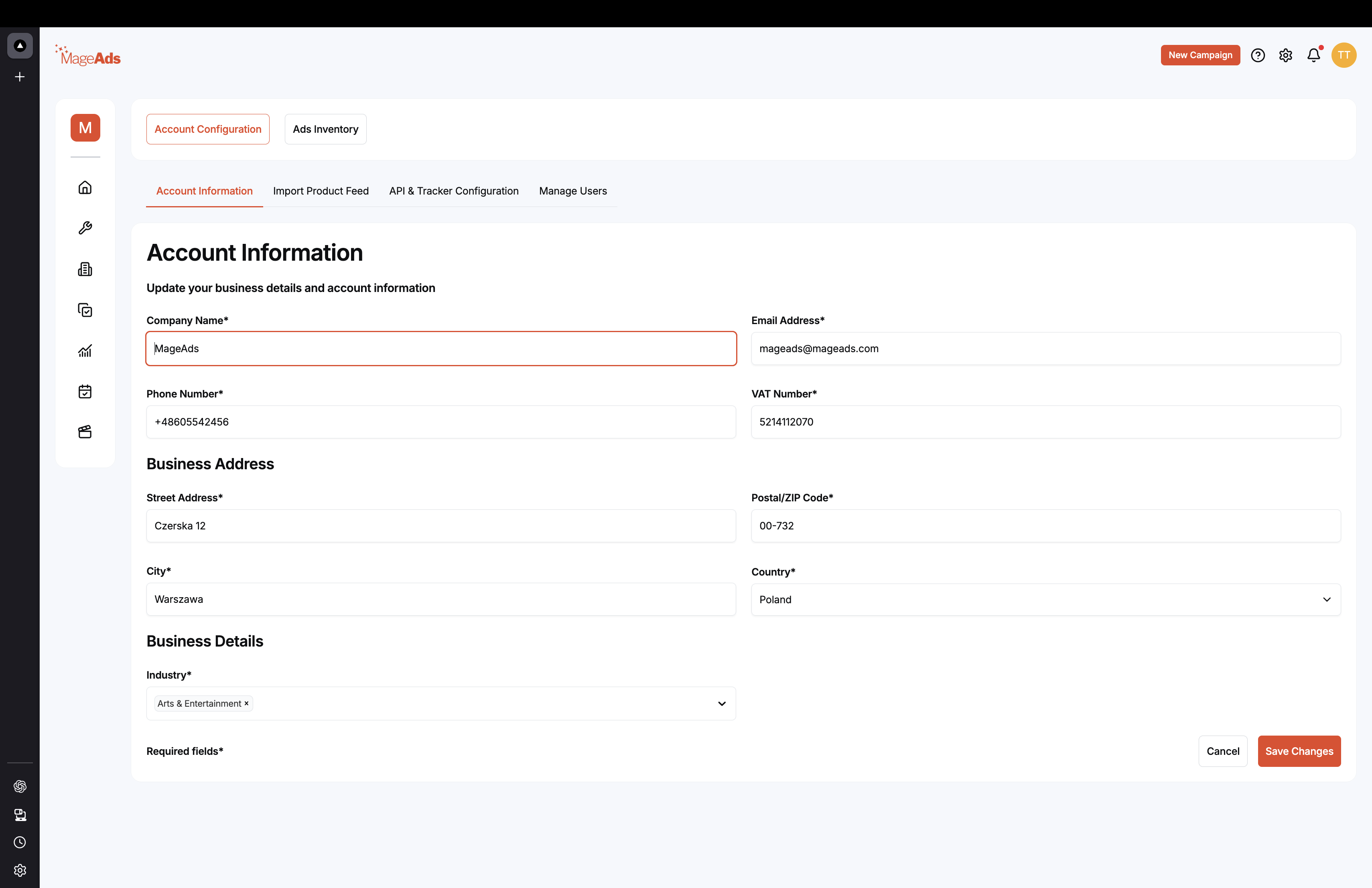Account Information