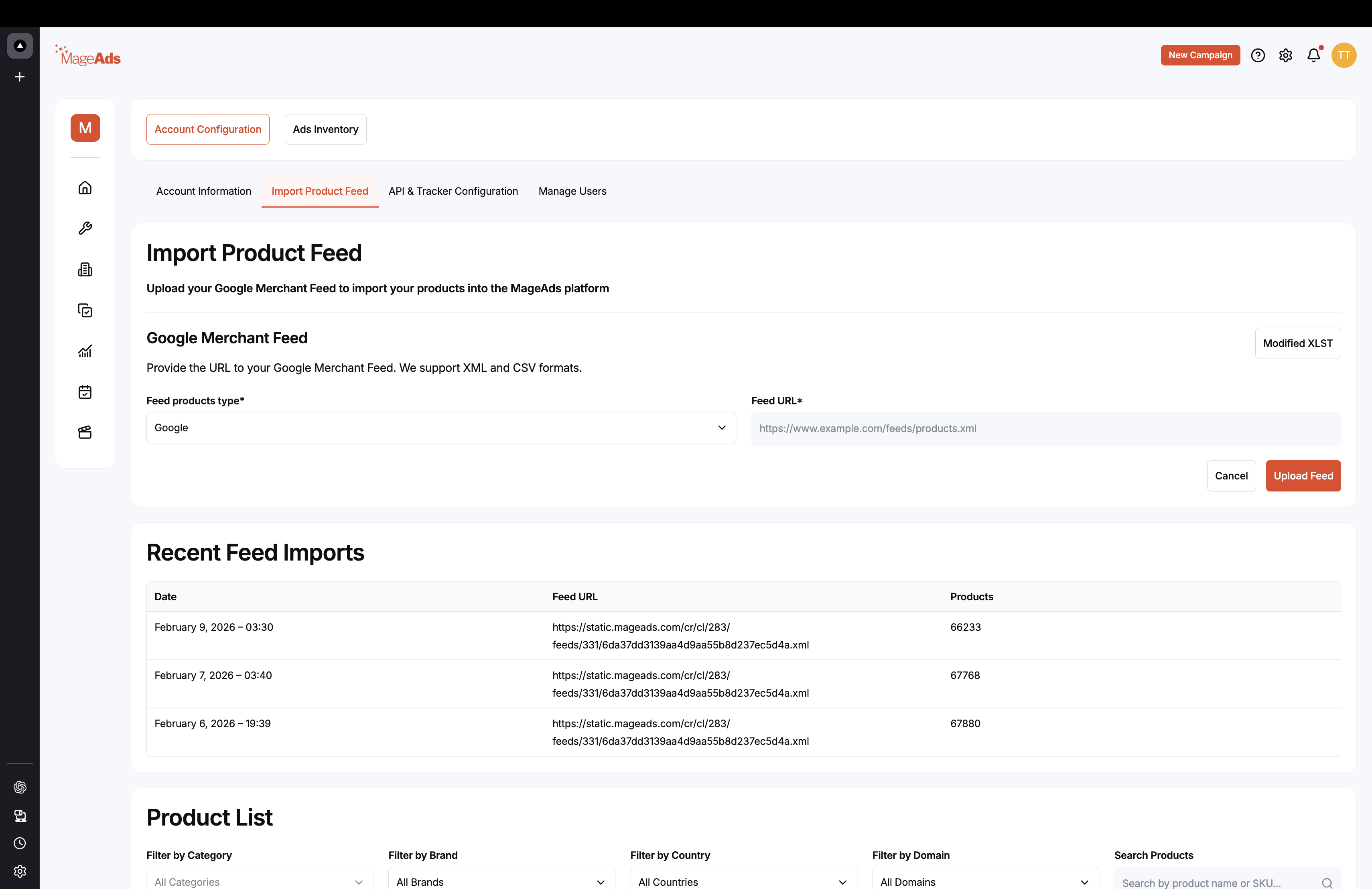 Product Feed